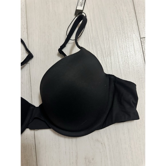 NWT SKIMS Fits Everybody T-shirt Push- Up Bra Sz 36B ONYX Black - Picture 2 of 5